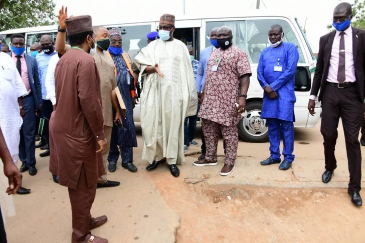 Sani Bello Inspects Ongoing Road