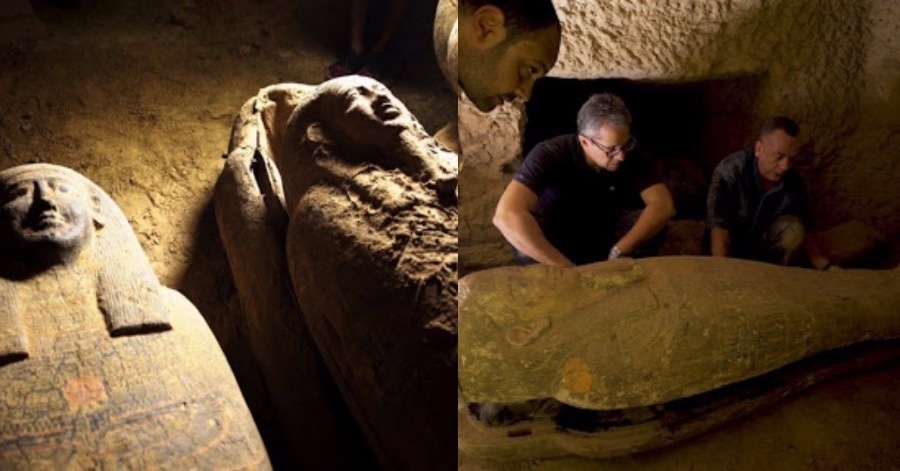 Egypt discovers 2,500-year-old intact coffins